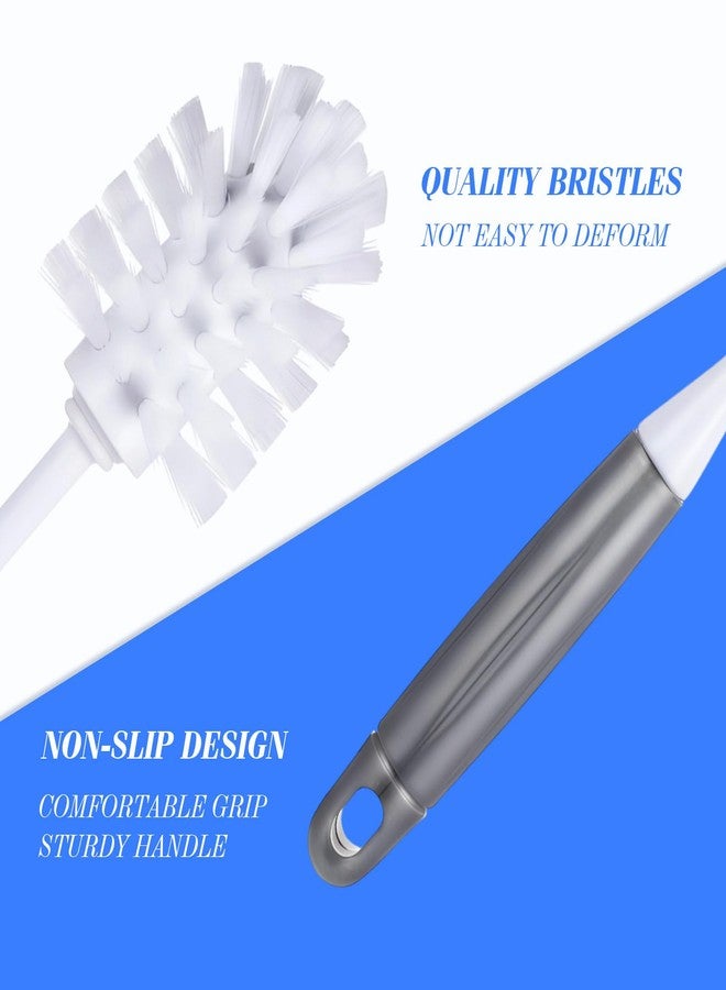 Reallnaive 24 Pack Long Handle Bottle Brush 11.5 Inch Water Bottle Cleaning Brush, Flexible Scrub, Long-Lasting Bristles for Water Cups, Glasswares, Mugs, Flat Handle - Image 3
